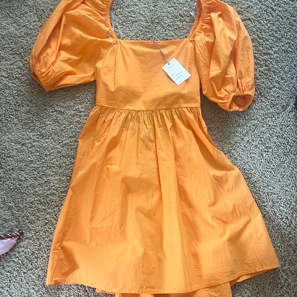 NWT- orange sun dress